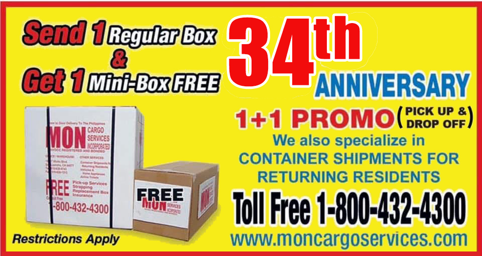 Mon Cargo Services Incorporated Balikbayan Box Door to Door Delivery Anywhere in The Philippines