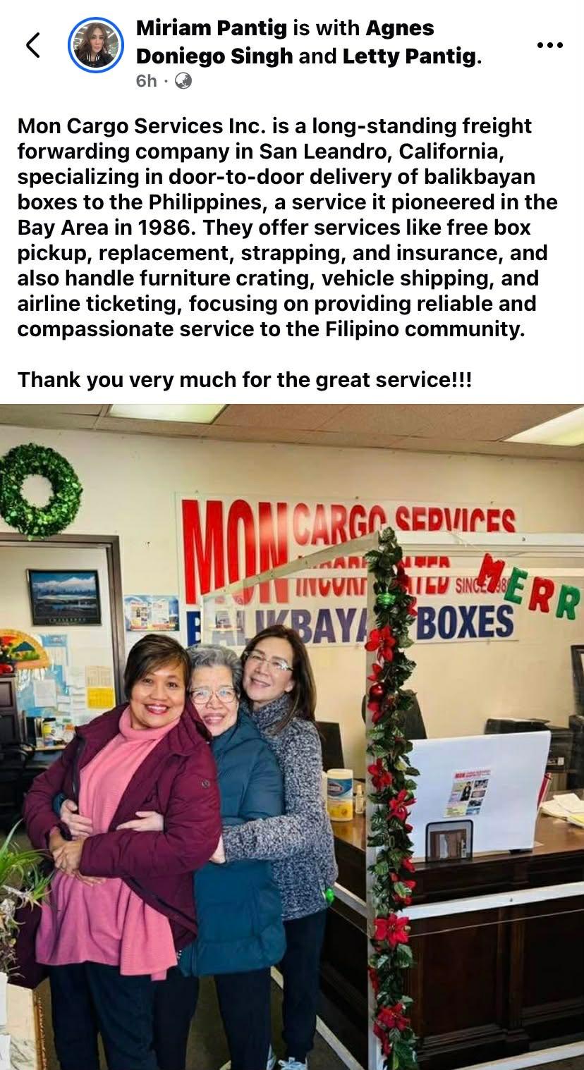 balikbayan Box, send box to Philippines, Moncargo