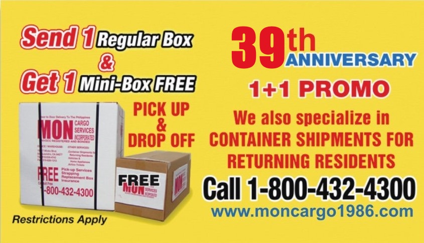 balikbayan Box, send box to Philippines, Moncargo